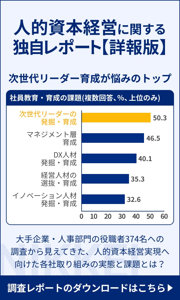 人的資本経営に関する独自レポート【詳報版】 調査レポートのダウンロードはこちら